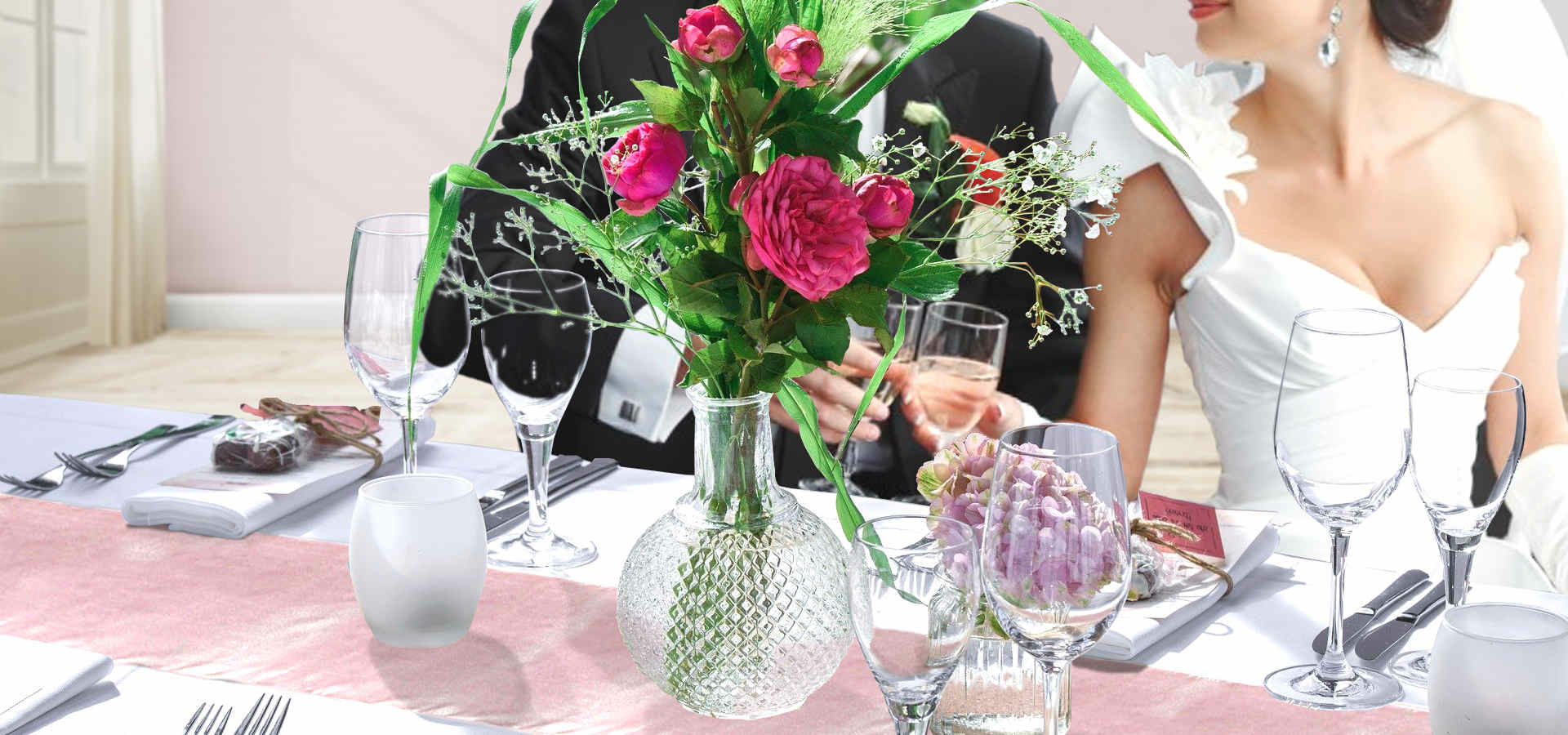 chemin-de-table-satin-vieux-rose